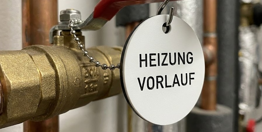 Ventilkennzeichnung Heizung